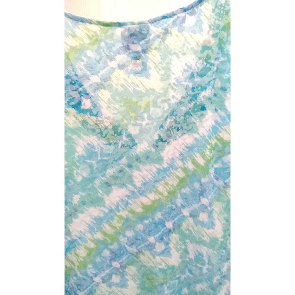 NWT Ruby Rd. Blue & green, tank top. Size 2X - Picture 8 of 8